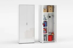 Home affaire Mehrzweckschrank »JOLLY, Stauraumschrank , Breite 72,5 cm , Höhe 178 cm« 1 Stk. tlg. 2-türiger Schrank, 3 kleine + 1 großer Boden, hochglanz lackiert