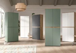 Home affaire Mehrzweckschrank »CIPELA« 1 Stk. tlg. BxH:105x175 cm, viel Stauraum, variable Einlegeböden, Kleiderstange