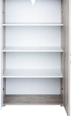 Home affaire Mehrzweckschrank »Wien« H/B/T ca. 121/70/35 oder 160/70/35,Mehrzweckschrank, Melamin-Oberfläche, Einlegeböden höhenverstellbar