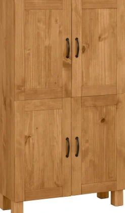 Home affaire Midischrank »Rodby« FSC®-zertifiziertes Massivholz, Breite 75cm, Höhe 130cm