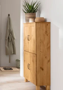 Home affaire Midischrank »Rodby« FSC®-zertifiziertes Massivholz, Breite 75cm, Höhe 130cm