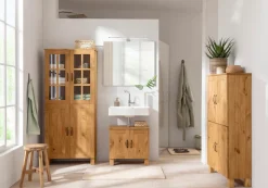 Home affaire Midischrank »Rodby« FSC®-zertifiziertes Massivholz, Breite 75cm, Höhe 130cm