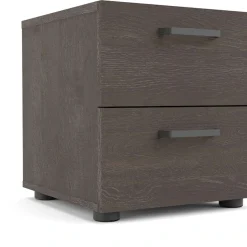 Home affaire Nachtkommode »Dallas, Nachtschrank, Beistelltisch« Nachttisch, 2 Schubladen und Metallgriffen, Breite 40 cm, Höhe 42 cm