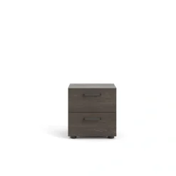 Home affaire Nachtkommode »Dallas, Nachtschrank, Beistelltisch« Nachttisch, 2 Schubladen und Metallgriffen, Breite 40 cm, Höhe 42 cm