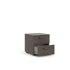 Home affaire Nachtkommode »Dallas, Nachtschrank, Beistelltisch« Nachttisch, 2 Schubladen und Metallgriffen, Breite 40 cm, Höhe 42 cm