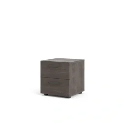 Home affaire Nachtkommode »Dallas, Nachtschrank, Beistelltisch« Nachttisch, 2 Schubladen und Metallgriffen, Breite 40 cm, Höhe 42 cm