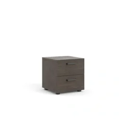 Home affaire Nachtkommode »Dallas, Nachtschrank, Beistelltisch« Nachttisch, 2 Schubladen und Metallgriffen, Breite 40 cm, Höhe 42 cm