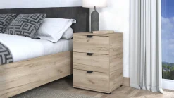 Home affaire Nachtkommode »Duero« mit 3 Schubkästen, Breite 45 cm