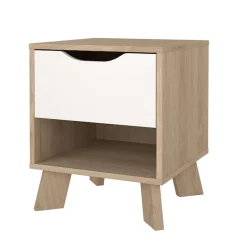 Home affaire Nachtkommode »Ikast, Nachttisch, Nachtschrank, Beistelltisch, Abstelltisch« 1 Schublade, Eingriffsmulden, Breite 40cm, Höhe 47 cm