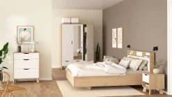 Home affaire Nachtkommode »Ikast, Nachttisch, Nachtschrank, Beistelltisch, Abstelltisch« 1 Schublade, Eingriffsmulden, Breite 40cm, Höhe 47 cm