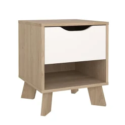 Home affaire Nachtkommode »Ikast, Nachttisch, Nachtschrank, Beistelltisch, Abstelltisch« 1 Schublade, Eingriffsmulden, Breite 40cm, Höhe 47 cm