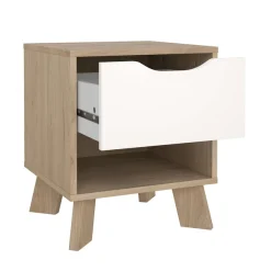 Home affaire Nachtkommode »Ikast, Nachttisch, Nachtschrank, Beistelltisch, Abstelltisch« 1 Schublade, Eingriffsmulden, Breite 40cm, Höhe 47 cm