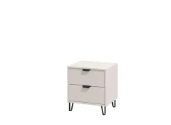 Home affaire Nachtkommode »Lucca Nachttisch, Nachtschrank, Trendfarbe cashmere, 48x40x52cm« 2 Schubladen mit Glasfront, FSC®-zertifizierter Holzwerkstoff