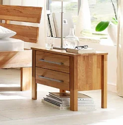 Home affaire Nachtkonsole »Modesty Nachtkonsole, überzeugt durch sein klares, schlichtes Design« Massivholz, Skandinavisches Design, Robust, stabil, FSC zertifiziert