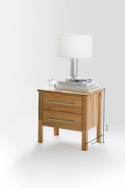 Home affaire Nachtkonsole »Modesty Nachtkonsole, überzeugt durch sein klares, schlichtes Design« Massivholz, Skandinavisches Design, Robust, stabil, FSC zertifiziert