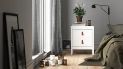 Home affaire Nachttisch »Nachtkommode, Nachtschrank, Beistelltisch« mit 2 Schubladen, Breite 44 cm, Höhe 54 cm