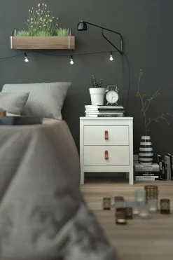 Home affaire Nachttisch »Nachtkommode, Nachtschrank, Beistelltisch« mit 2 Schubladen, Breite 44 cm, Höhe 54 cm