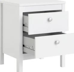 Home affaire Nachttisch »Nachtkommode, Nachtschrank, Beistelltisch« mit 2 Schubladen, Breite 44 cm, Höhe 54 cm