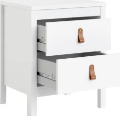 Home affaire Nachttisch »Nachtkommode, Nachtschrank, Beistelltisch« mit 2 Schubladen, Breite 44 cm, Höhe 54 cm