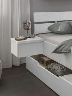 Home affaire Nachttisch »Progress Bettablage Links, Hängeschrank, Nachtkonsole,« mit Schubkasten, Hängend, FSC Zertifiziertes Kiefer Massivholz