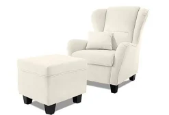 Home affaire Ohrensessel »Oliver, B: 92 cm, Sitzhöhe: 41 cm« 1 Zierkissen