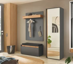 Home affaire Polsterbank »GiRON/CiTY, Garderobenbank mit Klappe, Sitzbank in vier Farben« 2 Stk. tlg. viel Stauraum, Platz für ca. 8 Paar Schuhe, 100 cm breit