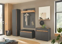 Home affaire Polsterbank »GiRON/CiTY, Garderobenbank mit Klappe, Sitzbank in vier Farben« 2 Stk. tlg. viel Stauraum, Platz für ca. 8 Paar Schuhe, 100 cm breit