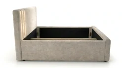 Home affaire Polsterbett »AESSIA in 2 Breiten- 160 und 180 cm, mit/ohne Bettkasten, Chenille« Stauraumbett, gepolstertes Kopfteil, ohne Matratze, modernes Design