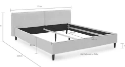 Home affaire Polsterbett »Brookfield« mit Cordbezug und hoher Belastbarkeit
