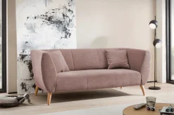 Home affaire Polstergarnitur »Lazio modern und bequem, schmale Armlehnen, tolle Detailverarbeitung« Set, 3-Sitzer und 2-Sitzer, 2 Stk. tlg. zwei verschiedene Fußfarben wählbar