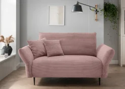 Home affaire Polstergarnitur »Lazio modern und bequem, schmale Armlehnen, tolle Detailverarbeitung« Set, 3-Sitzer und 2-Sitzer, 2 Stk. tlg. zwei verschiedene Fußfarben wählbar