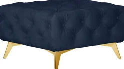 Home affaire Polsterhocker »Amaury« Chesterfield-Optik, Breite 80cm, Fußfarbe wählbar