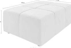 Home affaire Polsterhocker »Ancona, Polsterhocker passend zum Sofa, Breite 107 cm« passend zur 