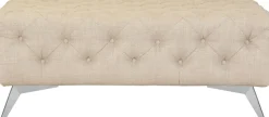 Home affaire Polsterhocker »Glynis« aufwändige Knopfheftung, moderne Chesterfield Optik, Fußfarbe wählbar