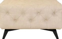 Home affaire Polsterhocker »Glynis« aufwändige Knopfheftung, moderne Chesterfield Optik, Fußfarbe wählbar