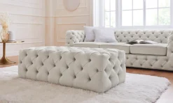 Home affaire Polsterhocker »Kalina« mit klassischer Chesterfield-Knopfheftung
