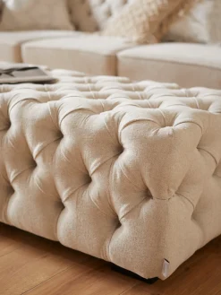 Home affaire Polsterhocker »Kalina« mit klassischer Chesterfield-Knopfheftung