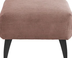 Home affaire Polsterhocker »Lazio modern und bequem, schmale Armlehnen, tolle Detailverarbeitung« zwei verschiedene Fußfarben wählbar