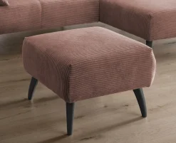 Home affaire Polsterhocker »Lazio modern und bequem, schmale Armlehnen, tolle Detailverarbeitung« zwei verschiedene Fußfarben wählbar