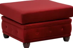 Home affaire Polsterhocker »New Castle« passend zur "New Castle"-Serie, B/T/H: 75/70/45 cm