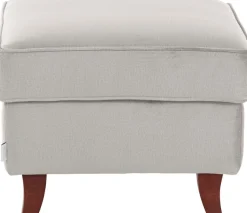 Home affaire Polsterhocker »Reims« echte Chesterfield-Knopfheftung, Samtoptik mich changierender Optik