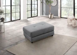 Home affaire Polsterhocker »Sentrano + Kilado« in 4 Bezugsqualitäten, mit komfortablen Federkern, Gesamtbreite 105 cm