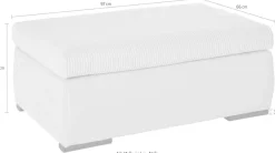 Home affaire Polsterhocker »Win, B: 97 cm - OTTO. Verlässliche Qualität.« individuell zu kombinieren