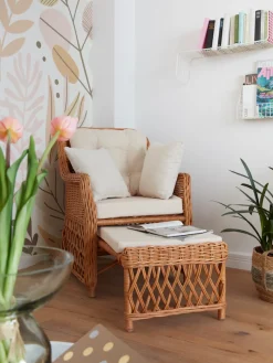 Home affaire Rattanstuhl () Handarbeit, Maße (B/T/H): (67/75/91)