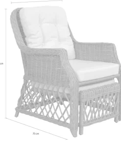 Home affaire Rattanstuhl () Handarbeit, Maße (B/T/H): (67/75/91)