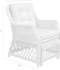 Home affaire Rattanstuhl () Handarbeit, Maße (B/T/H): (67/75/91)