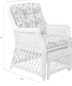 Home affaire Rattanstuhl () Handarbeit, Maße (B/T/H): (67/75/91)