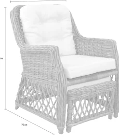 Home affaire Rattanstuhl () Handarbeit, Maße (B/T/H): (67/75/91)