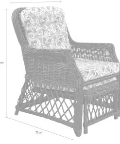 Home affaire Rattanstuhl () Handarbeit, Maße (B/T/H): (67/75/91)