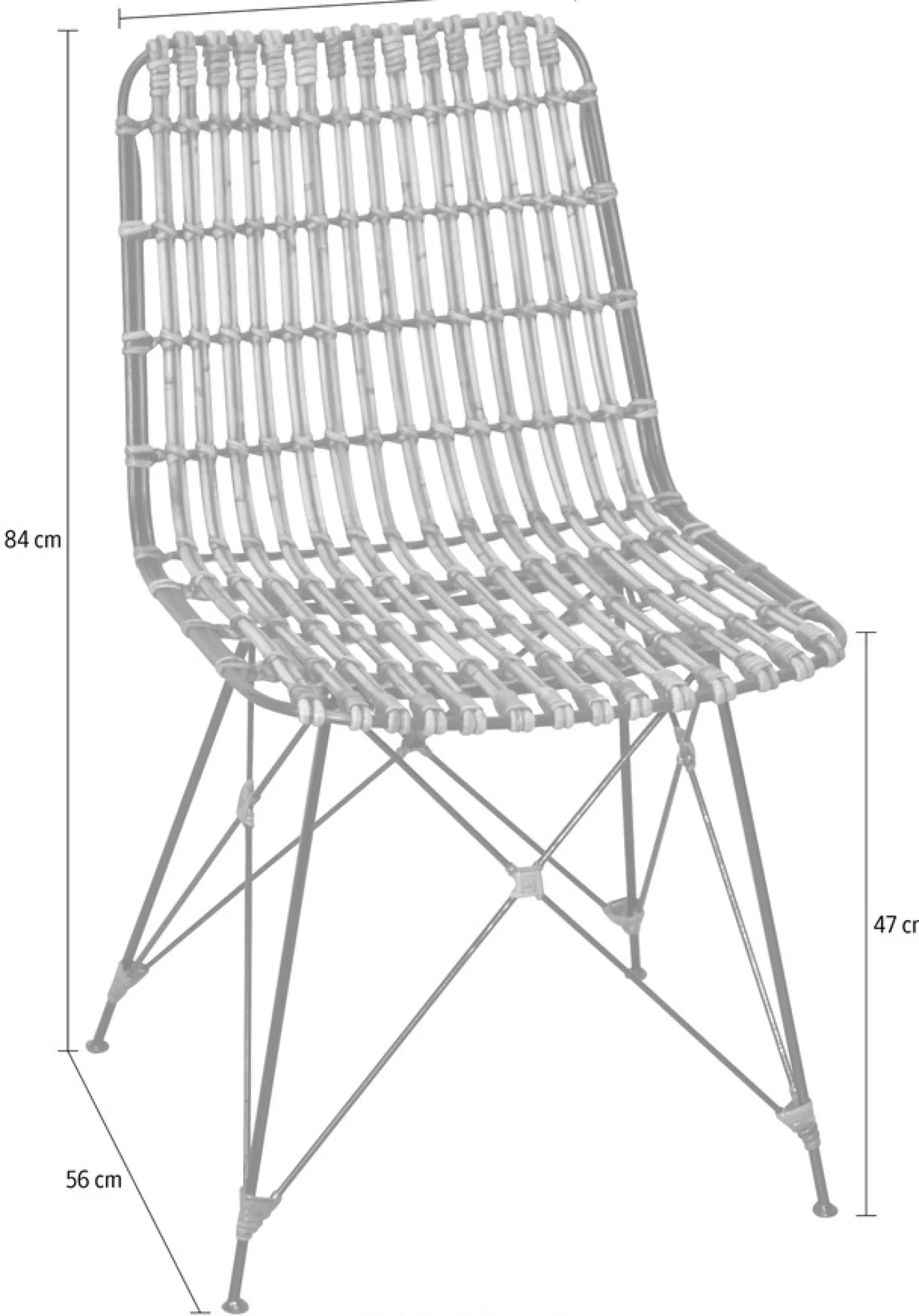 Home affaire Rattanstuhl () Maße (B/T/H): 45/56/84 cm